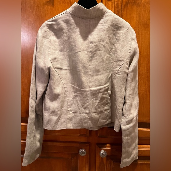 Per Se By Carlisle Floral Embroidery Women’s Jacket Beige Size 6 - Picture 3 of 8